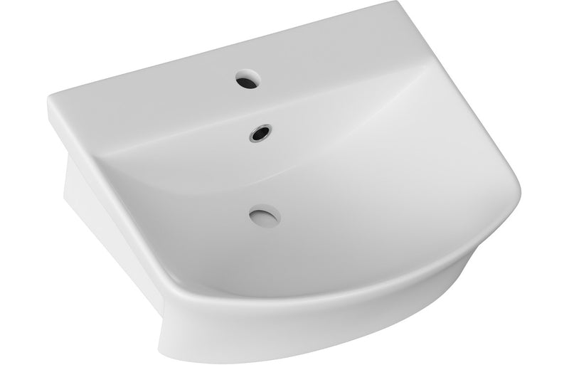 Kensington 500x400mm 1TH Semi Recessed Basin