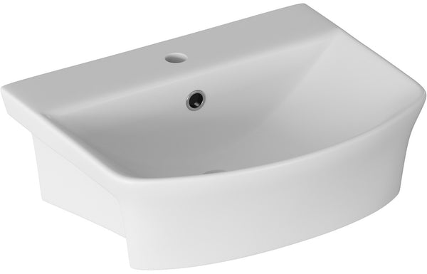 Kensington 500x400mm 1TH Semi Recessed Basin