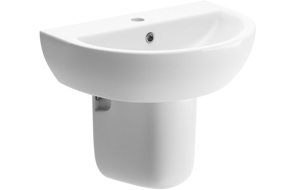 Galactic 550x400mm 1TH Basin and Semi Pedestal