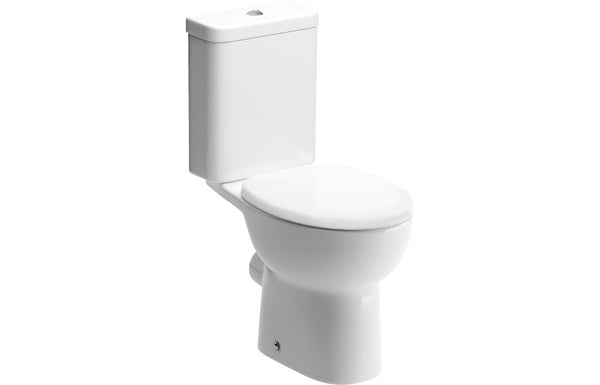 Galactic Close Coupled Open Back WC and Soft Close Seat