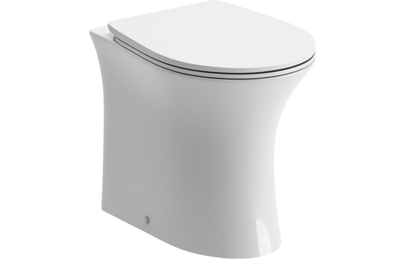 Kensington Rimless Back To Wall WC and Soft Close Seat