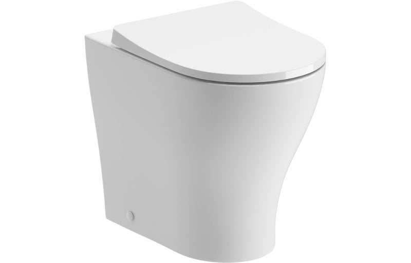 Cuba Rimless Back To Wall WC and Soft Close Seat