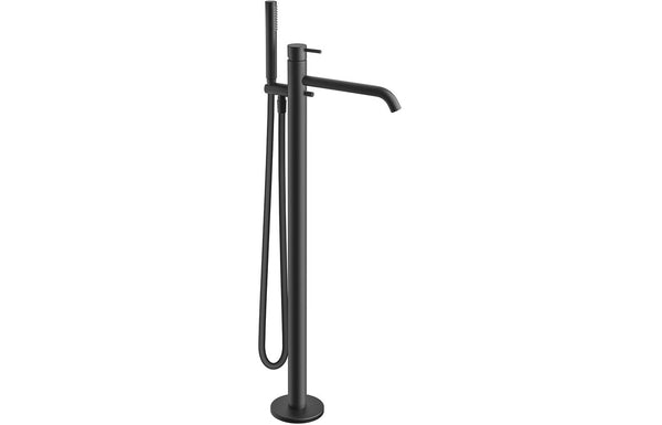 Vema Maira Floor Standing Bath Filler - Matt Black