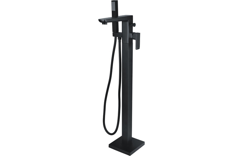 Stark Floor Standing Bath/Shower Mixer - Matt Black