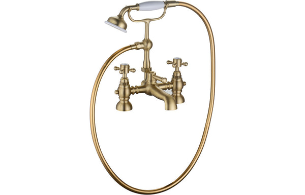 Titan Bath/Shower Mixer and Shower Kit - Brushed Brass