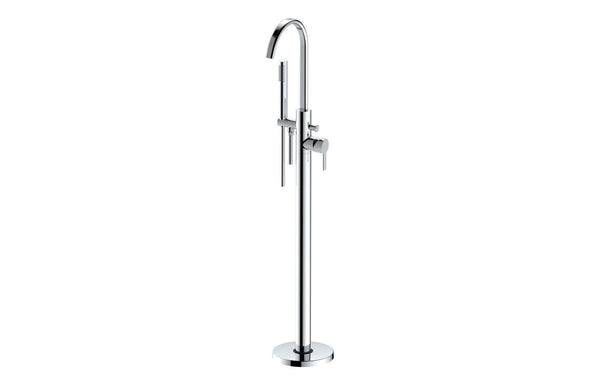 Wynford Floor Standing Bath/Shower Mixer - Chrome