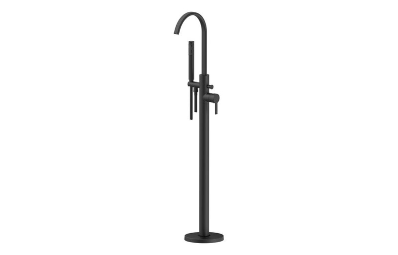 Wynford Floor Standing Bath/Shower Mixer - Matt Black