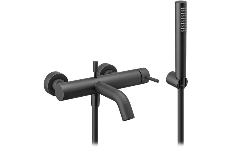 Vema Maira Wall Mounted Bath/Shower Mixer - Matt Black