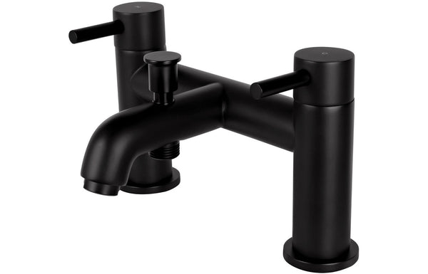 Vema Maira Deck Mounted Bath/Shower Mixer - Matt Black