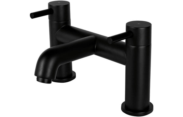 Vema Maira Deck Mounted Bath Filler - Matt Black