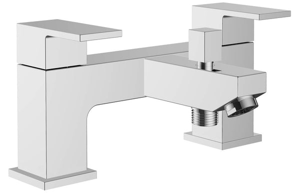 Edison Bath/Shower Mixer and Bracket - Chrome