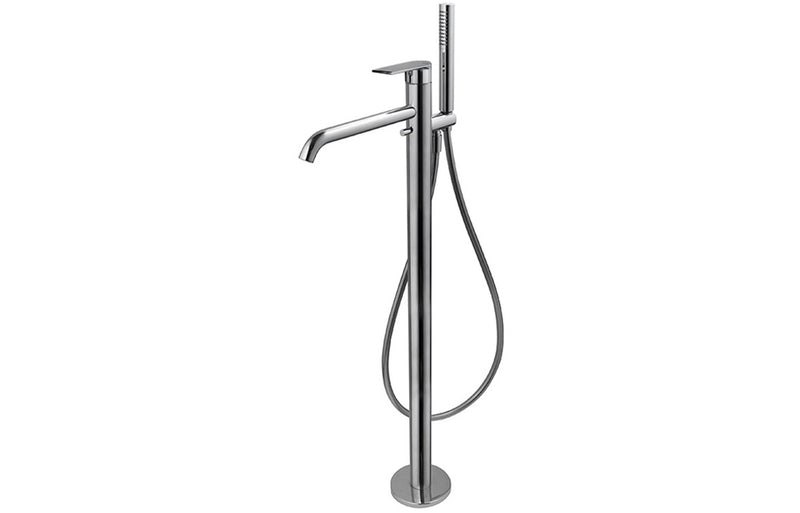 Vema Timea Floor Standing Bath/Shower Mixer - Chrome