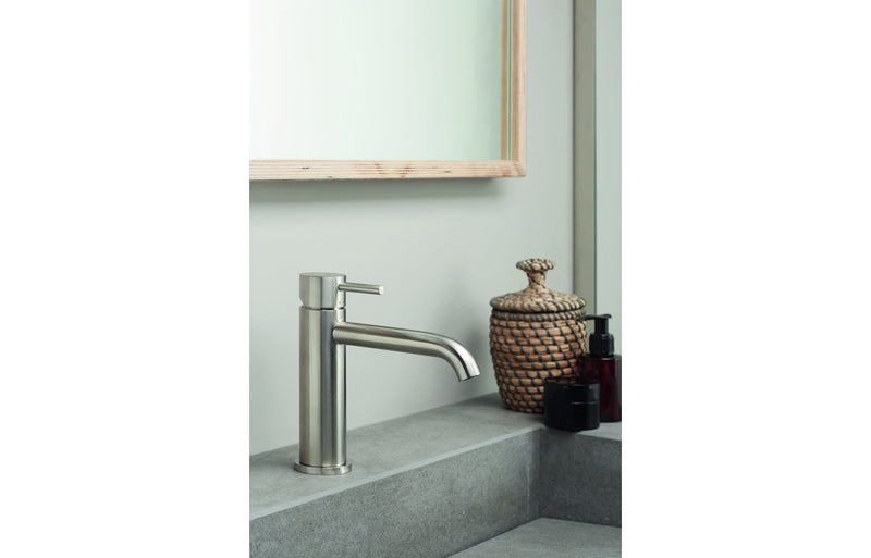 Vema Tiber Basin Mixer - Stainless Steel