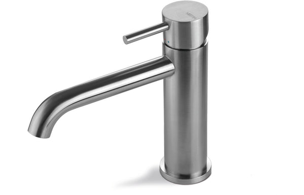 Vema Tiber Basin Mixer - Stainless Steel