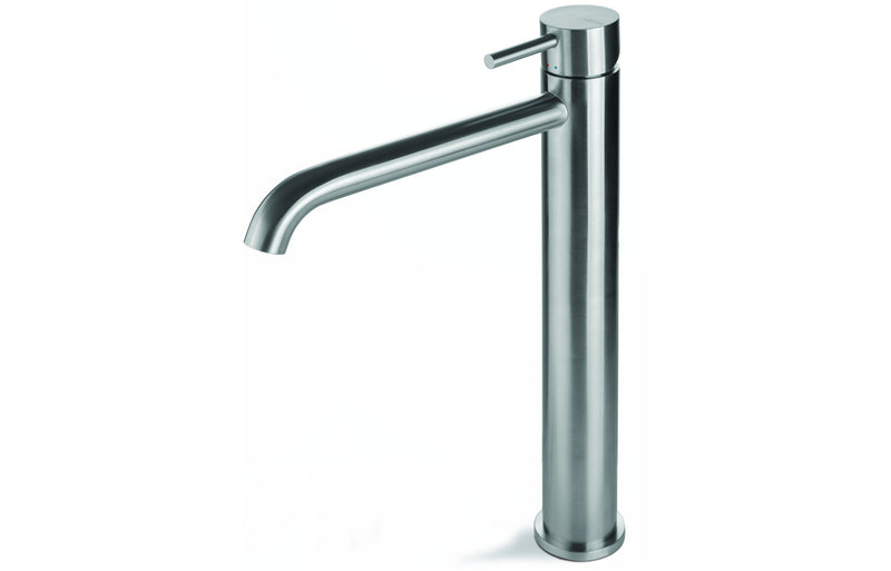 Vema Tiber Tall Basin Mixer - Stainless Steel