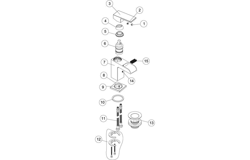 Boston Basin Mixer - Chrome