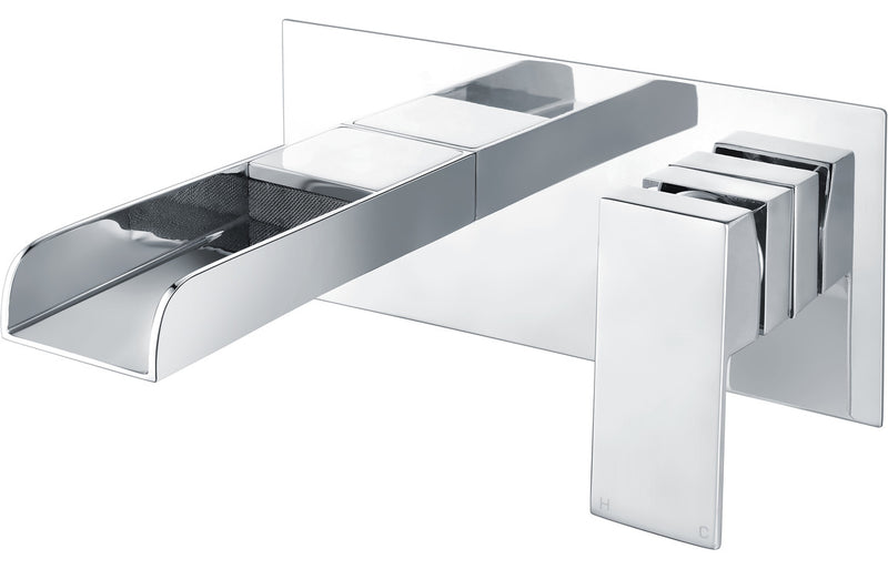 Boston Wall Mounted Basin Mixer - Chrome