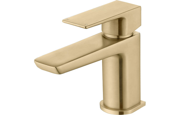 Stark Cloakroom Basin Mixer and Waste - Brushed Brass