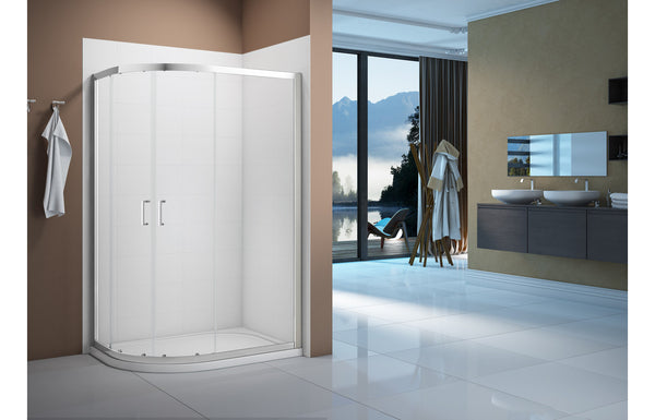 Merlyn Vivid Boost 1200x900mm 2 Door Offset Quadrant