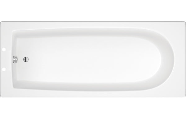 Milano D Shape Single End 1700x700x550mm 2TH Bath with Legs