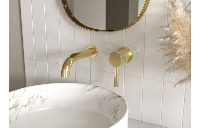 Ella Basin Mixer and Waste - Brushed Brass