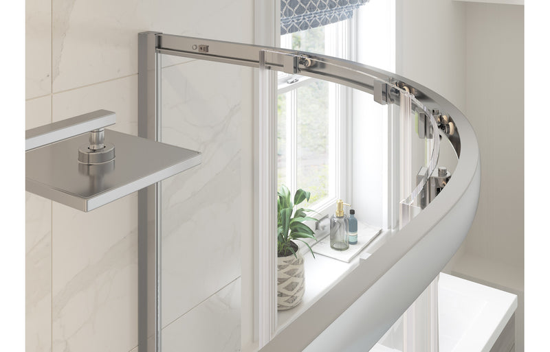 Jubilee 800mm 2 Door Quadrant - Chrome