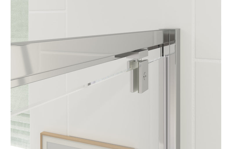 Cara 900mm Pivot Door - Chrome