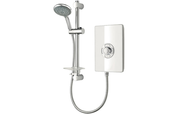 Triton Aspirante 8.5Kw Contemporary Electric Shower - White Gloss