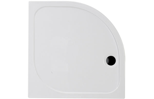 Banas 45mm Low Profile 1000mm x 800mm Offset Quadrant Shower Tray and Waste