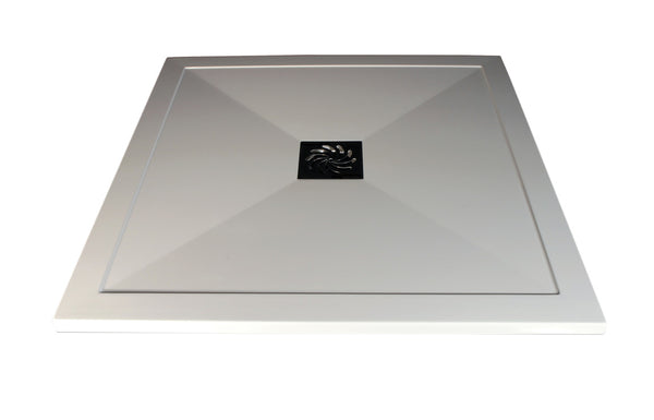 Agnes 25mm Ultra-Slim 800mm x 800mm Square Shower Tray and Waste