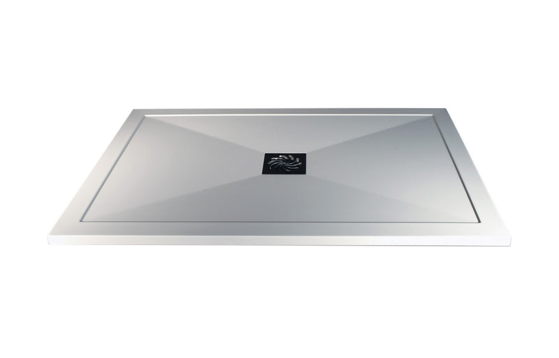 Idalia 25mm Ultra-Slim 800mm x 1200mm Rectangular Shower Tray and Waste