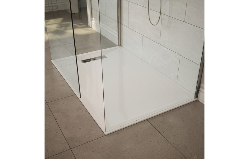 Bitan 25mm Linear 1100mm x 800mm Rectangular Shower Tray and Waste